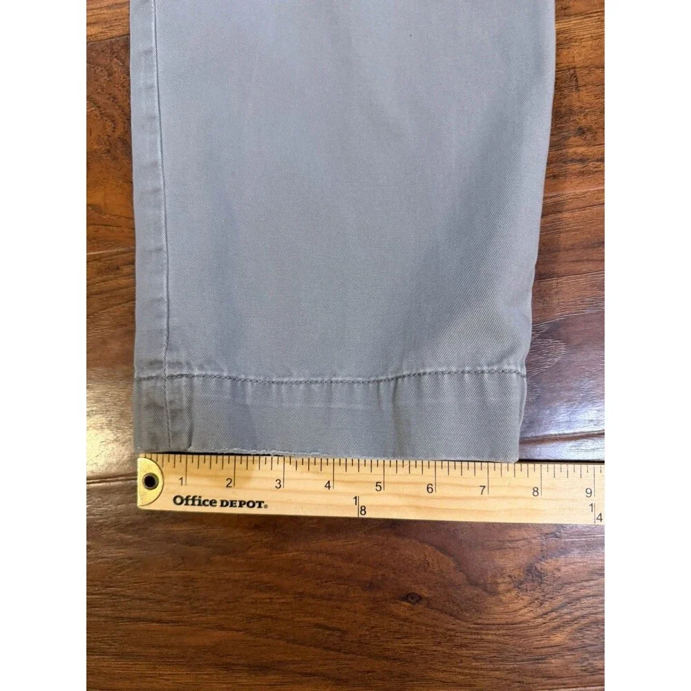 Polo Ralph Lauren Mens Classic Fit Grey Chino Pants 32x32 Actual FLAW